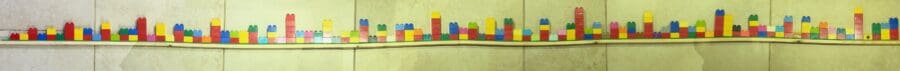 duplo model showing prime factorisation to 100