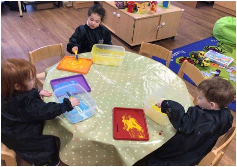 Caterpillars Class - Ice Painting