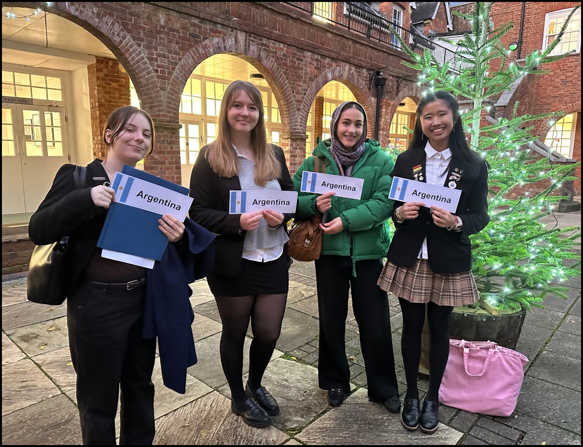 Model United Nations at Benenden School representing Argentina