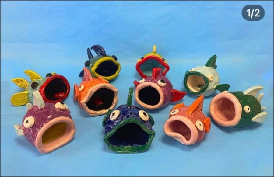 Senior Art - Year 7 Ceramics Club - Fish