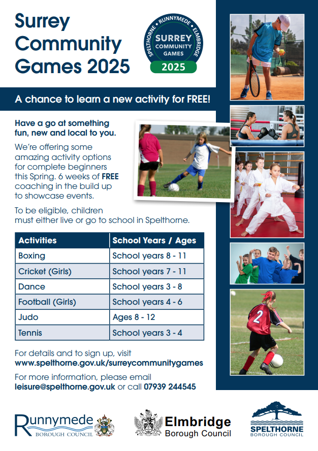 Surrey Community Games poster