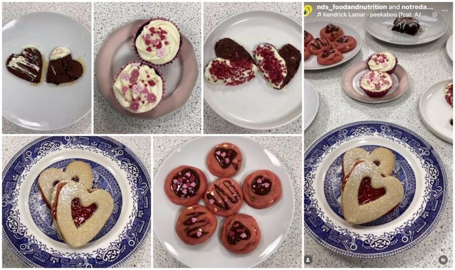 Y10 Food and Nutrition - Valentine Creations 