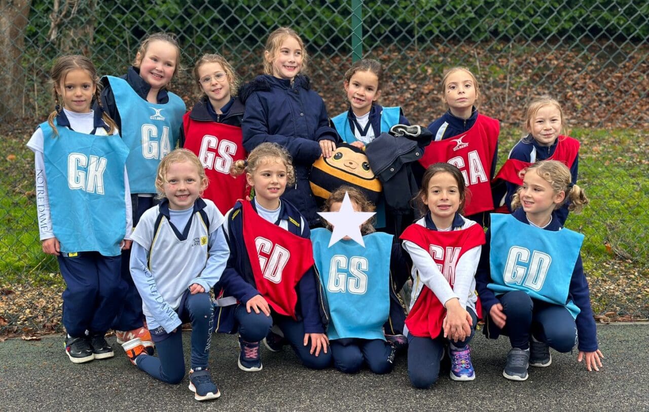 Year 2 Netball Triangular Match Milbourne Lodge and Rowan