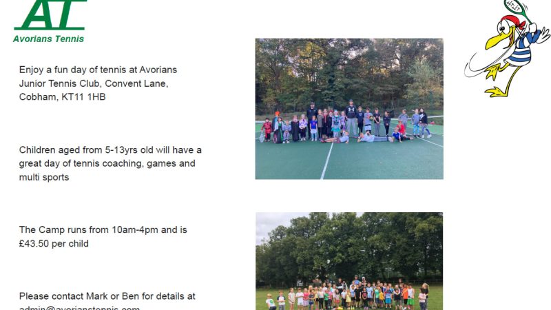 Avorians Junior Tennis Camps