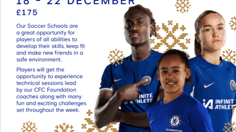 Chelsea FC Foundation Christmas Soccer Schools