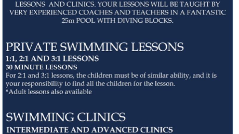 Half Term Swim Camps