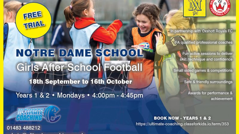 Infant after School Football Coaching