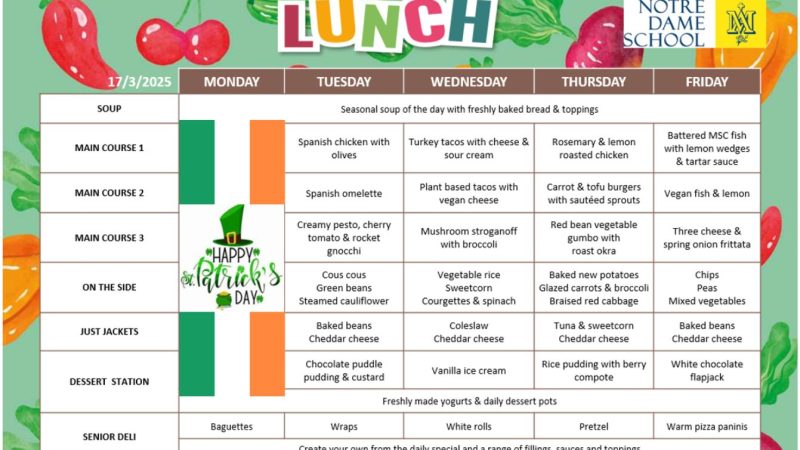 Lunches of The Week March 17