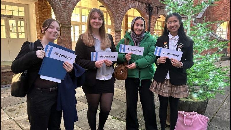 Model United Nations at Benenden School representing Argentina