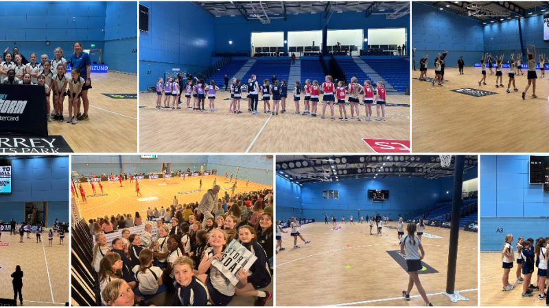 Prep Netball Surrey Storm Training Session and Match