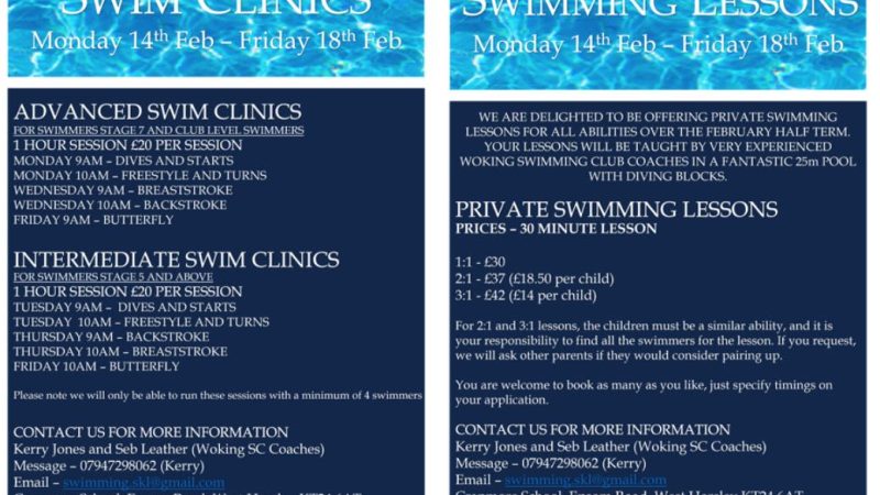 Swimming Lessons and Clinics