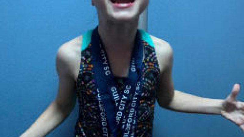 Theia Routley - Swimming MEdals at Guildford City