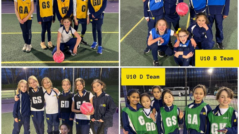 U10 A - D Netball v Tormead