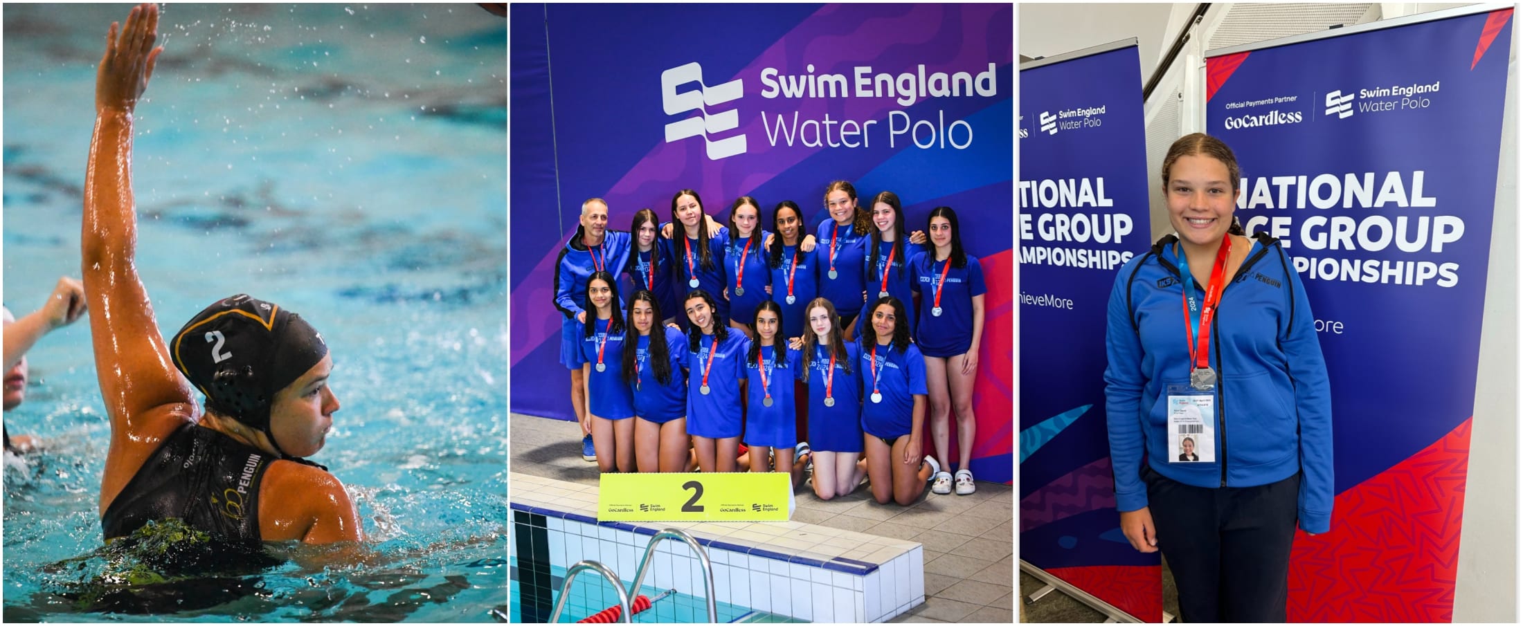 Alice and Team - silver Water Polo Medal