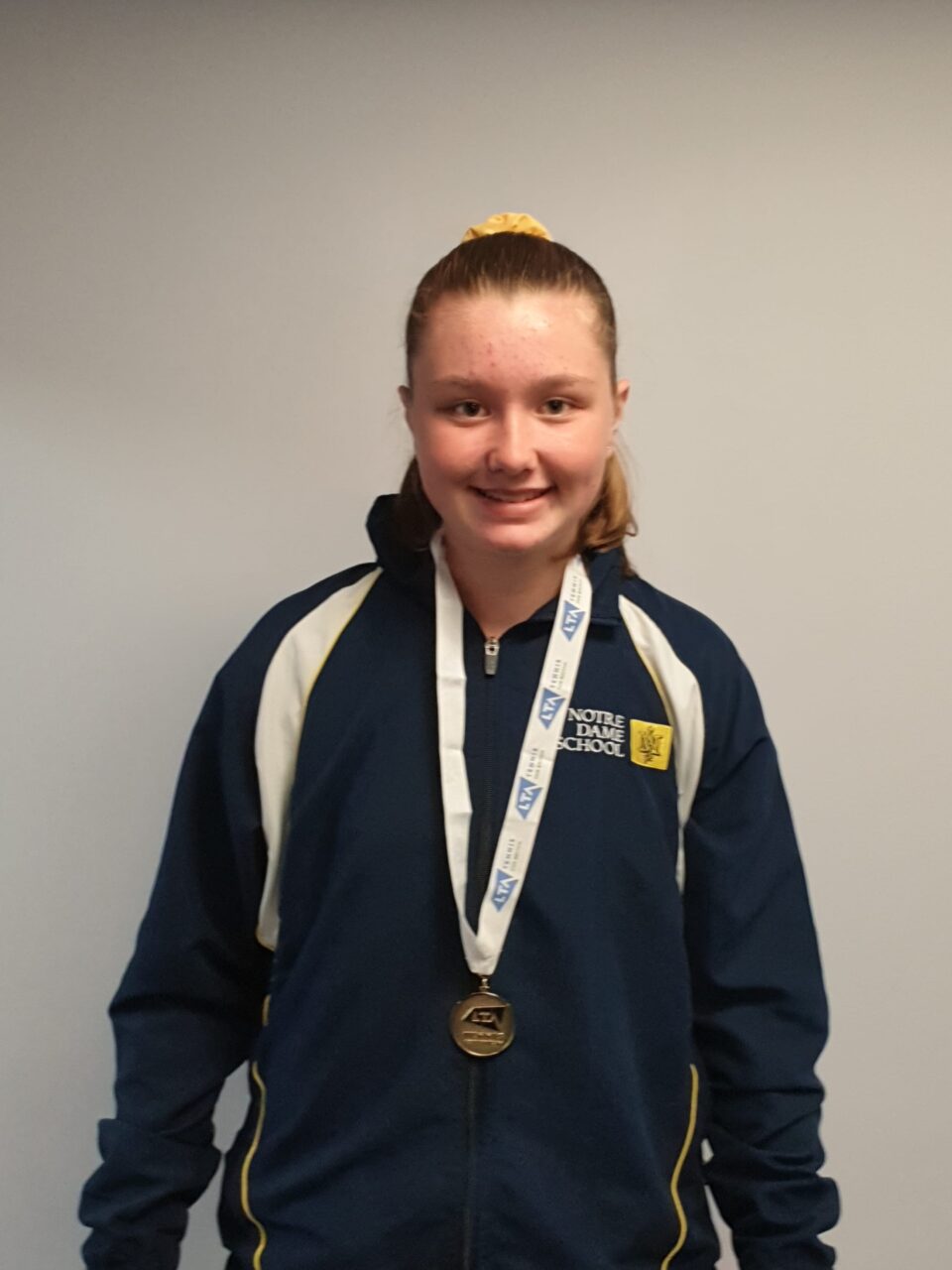 Emma G U16 Tennis Champ at Cardiff