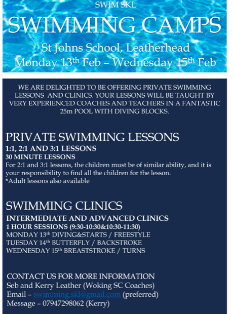 Half Term Swim Camps