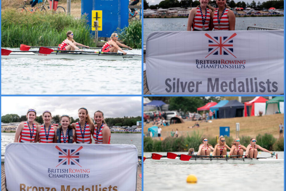 Rowing Medals at British Junior National Championships 2022