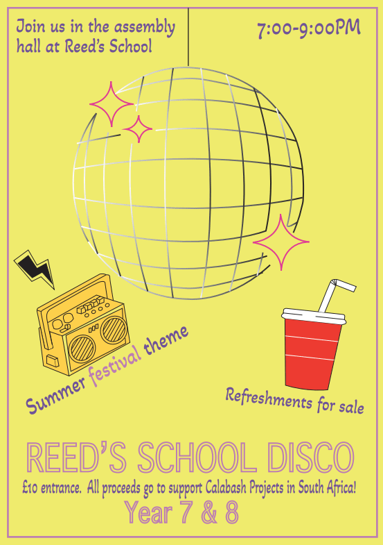 Year 7 and 8 Disco with Reeds June 2024