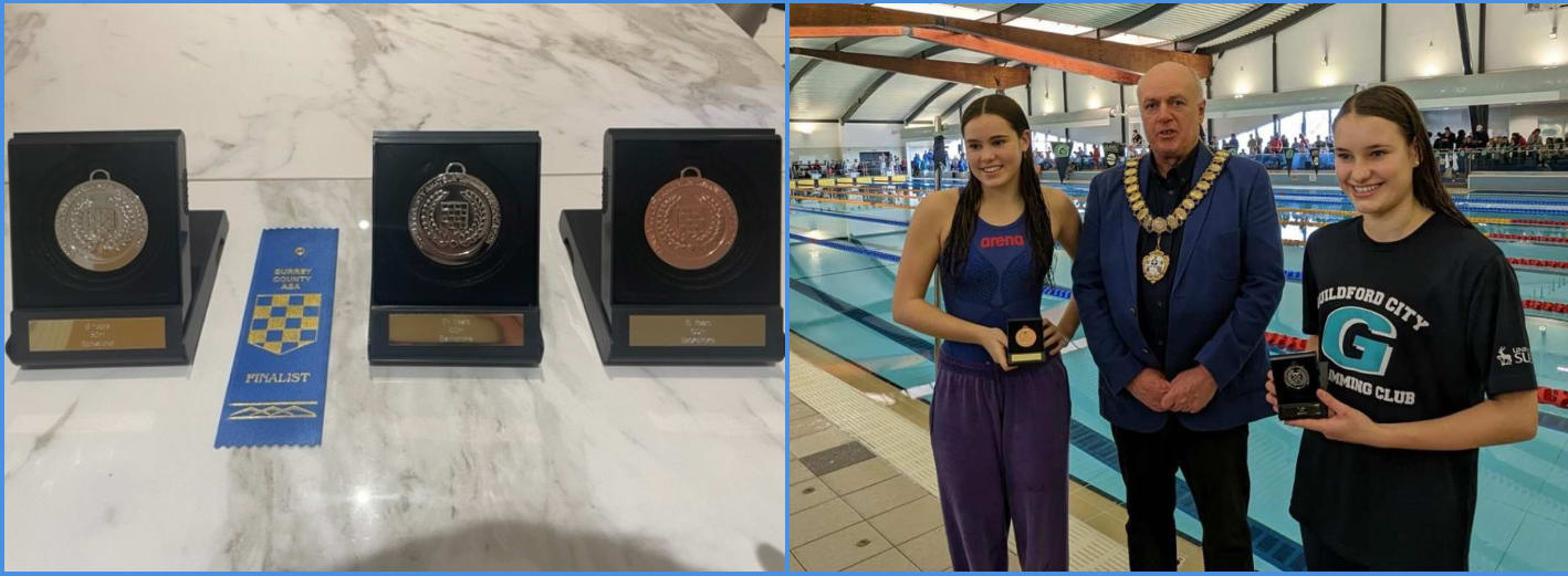 Smith Sisters Medals at Surrey Champs Swim Finals