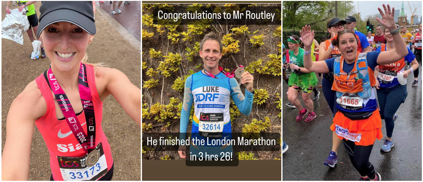 Staff London Marathon Runners 2023