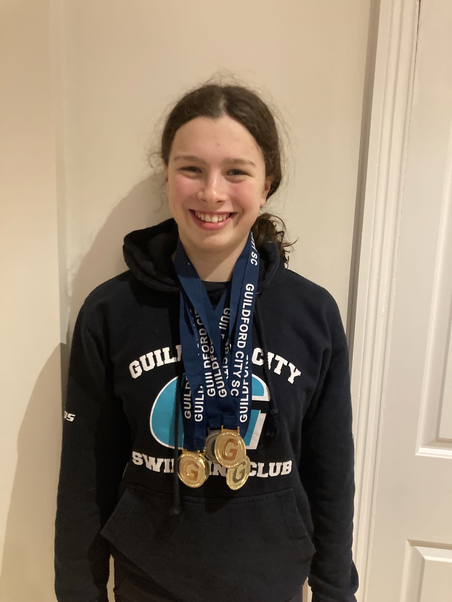 Swimming Medals for Alex at GC Open Meet Jan 2023