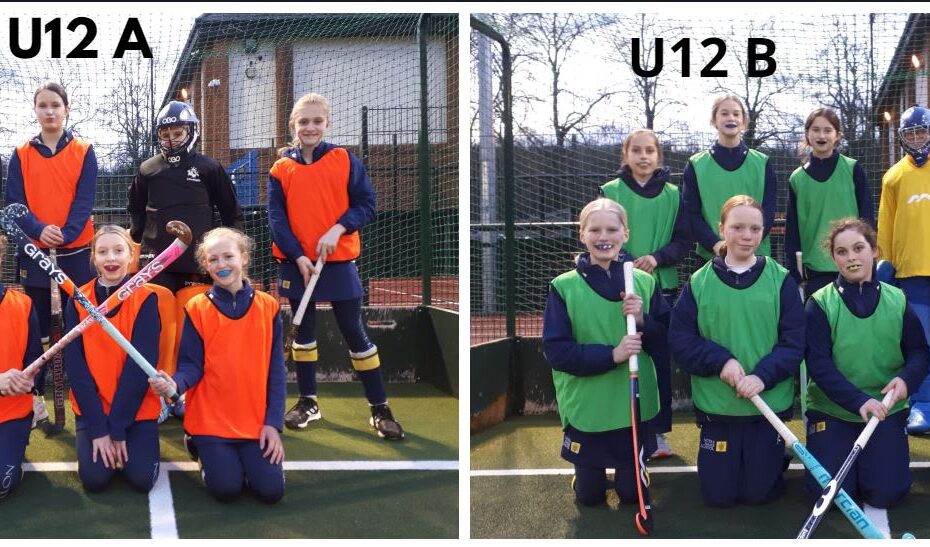 U12 A and B Hockey v Priors Field