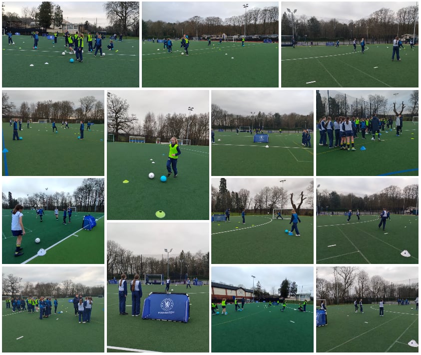 Y 7 and 8 Chelsea Football Training Session