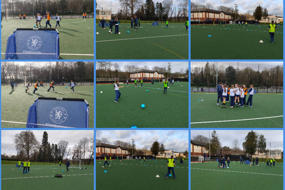 Y 8 and 9 Chelsea Football Training Session