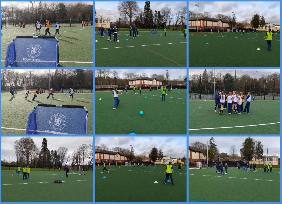 Y 8 and 9 Chelsea Football Training Session